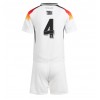 Deutschland Jonathan Tah #4 Heimtrikot EM 2024 Kurzarm (+ kurze hosen)